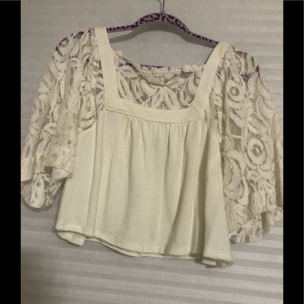 Free people lace shirt!